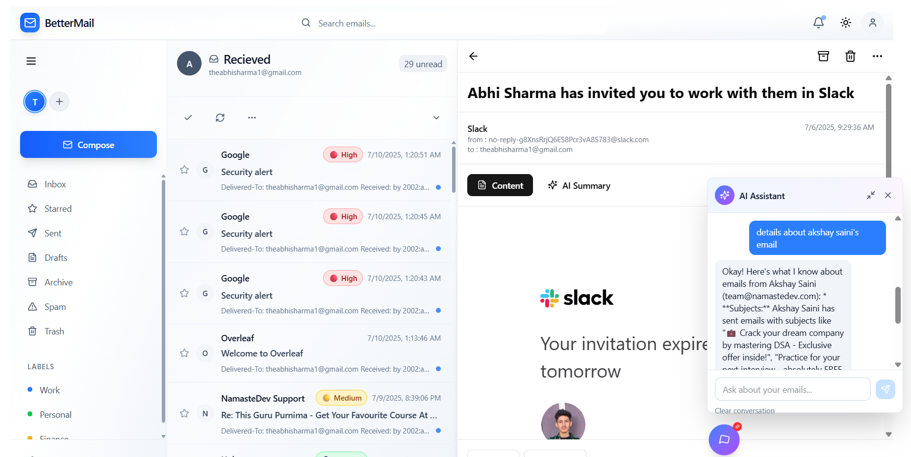 BetterMail screenshot 3